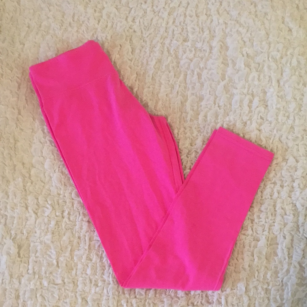 Fluorescent Pink Leggings